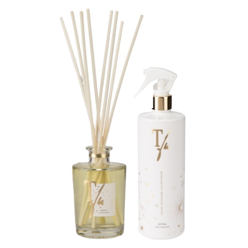 GOLD TIN BOX - JOYFUL STICKS ML.250+SPRAYGUN ML500 HOME FRAGRANCE